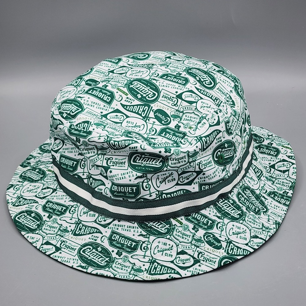 Criquet Imperial Hat Cap Mens Green Bucket 19th Hole Golf Austin Texas Beach Sun